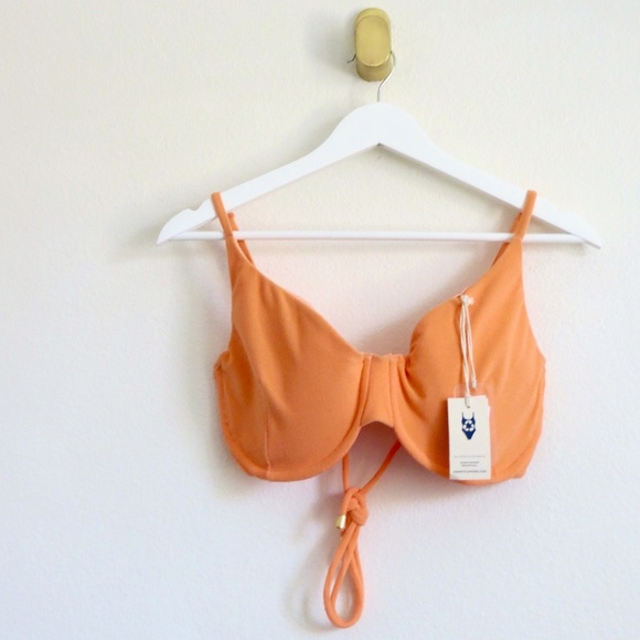 NEW! Kenny Flowers The Key West Terry Underwire Bikini Top SZ XL - Picture 3 of 8